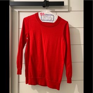 EUC!! WORN ONCE, JCREW TIPPI RED SWEATER, Women’s, Size Small, Perfect Condition